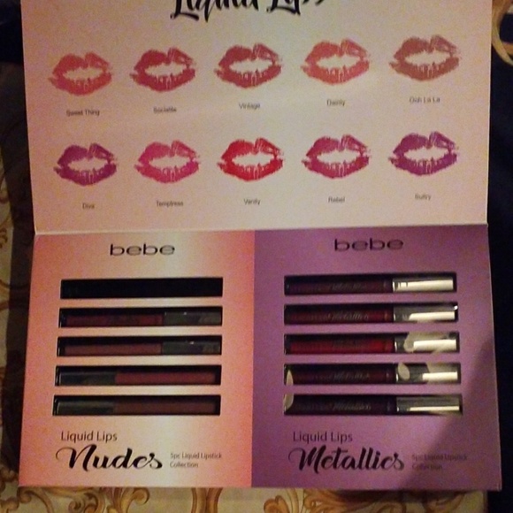 BEBE LIQUID LIPS SET ..multi colors... - Picture 3 of 3